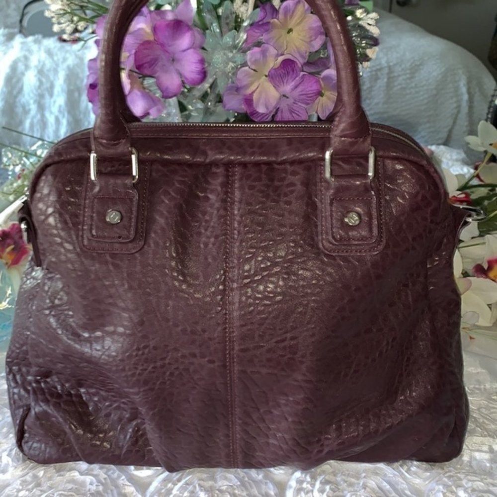 Jewell  Burgundy Satchel Large